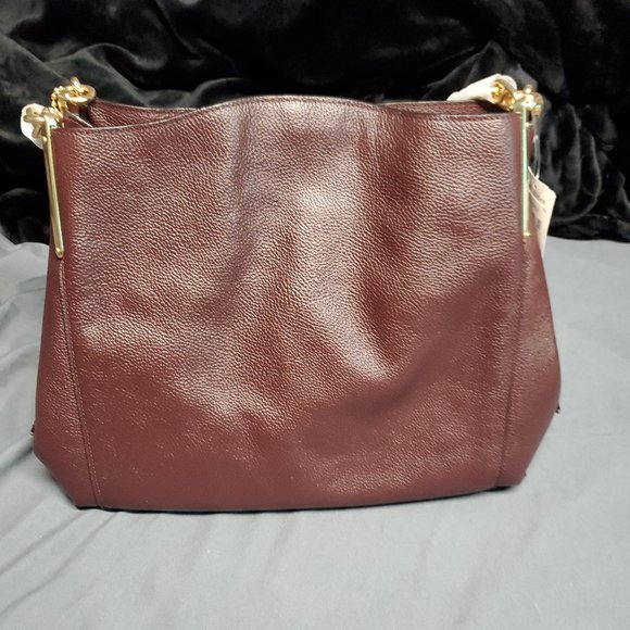 COACH Dalton 31 Leather Oxblood/Gold/Bk